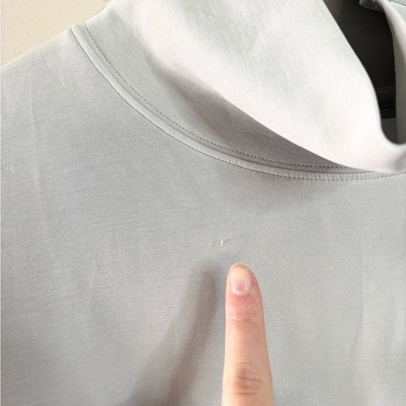 Club Monaco mock pullover modal stretch soft sweatshirt size XS grey/blue - Picture 2 of 6